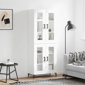 Credenza Bianca 69,5x34x180 Cm İn Legno Multistrato /