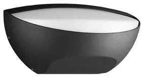 Lampada da parete esterno BULL - LED 13W 4000K protezione IP54 in alluminio Nero