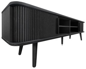 Mobile TV nero con effetto rovere 178x50x40 cm Rove – Woodman