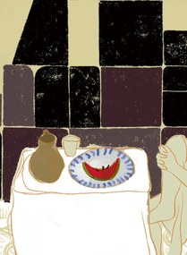 Élitis Carta da parati panoramica Le Dejeuner - Panel 3