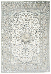 Kashan Tappeto 350x240 Beige (Iran) Annodato A Mano