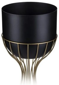 Vaso da fiori in metallo LOFT 56x20 cm oro/nero