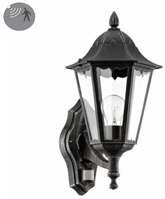 Applique classico da esterno Navedo nero IP44 1X E27 EGLO