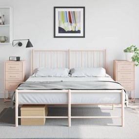 Comodini 2 Pz Rosa 36x39x78 Cm İn Acciaio /