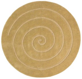 Tappeto in lana beige , ⌀ 180 cm Spiral - Think Rugs