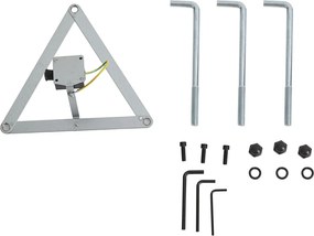 Lanterna da esterno classica nera con oro 200 cm IP44 - Daphne