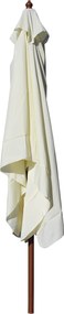 Ombrellone da Giardino 3x2 m Palo Ø48 mm in Legno e Poliestere Ecrù...