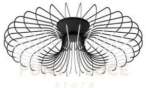 Filo lampada da soffitto diametro 100cm titanio a led 2700k 4568lm...
