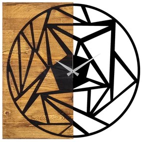 Orologio da parete 60x58 cm 1xAA legno/metallo