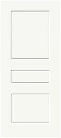 Pannello per porta d'ingresso P015 pellicolato pvc bianco L 92 x H 210.5 cm, Sp 6 mm apertura reversibile