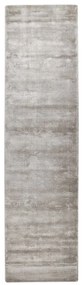 Tappeto viscosa grigio chiaro 80 x 300 cm GESI II Beliani