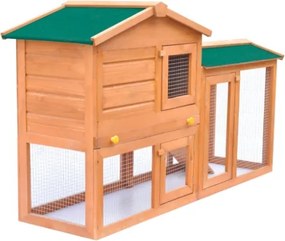 Conigliera all'Aperto Gabbia Animali Piccoli Casetta in Legno