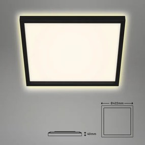 Briloner 7364-015 - Plafoniera LED CADRE LED/22W/230V 42,2x42,2 cm nera