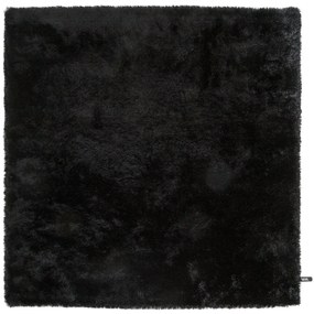 benuta Nest Tappeto a pelo lungo Whisper Nero 60x60 cm - Tappeto design moderno soggiorno