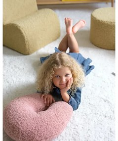 Cuscino per divano da bambini rosa con rivestimento in bouclé U – Wigiwama