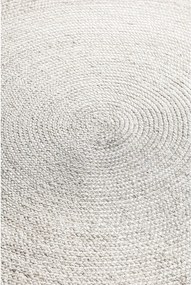 Tappeto rotondo bianco in iuta reversibile/tessuto a mano ø 140 cm Braided – Hanse Home