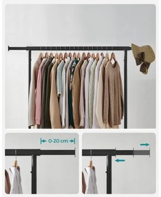 Appendiabiti mobile LINEA, nero