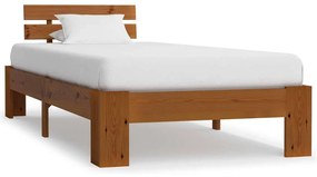 Giroletto Senza Materasso Ambrato Legno Massello Pino 90x200 Cm /