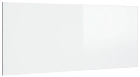 Testiera per Letto Bianco Lucido 200x1,5x80cm Legno Multistrato