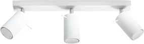 Applique da Soffitto 3xGU10 RING 3 Orientabile in Acciaio