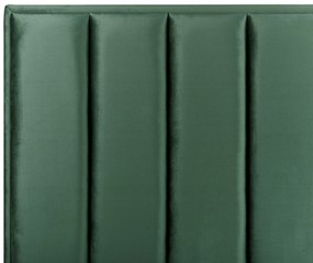 Letto matrimoniale con contenitore velluto verde scuro 180 x 200 cm SEZANNE Beliani