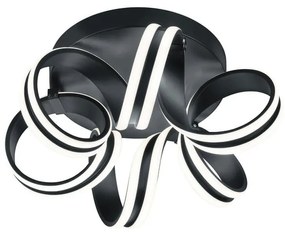 Plafoniera LED Carrera Ø 45 cm nero IP20 bianco caldo, 4400 lumen TRIO LIGHTING INTER