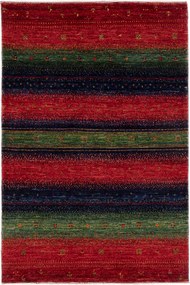 Loribaft Tappeto 80 x 120 Verde (Iran) Annodato A Mano
