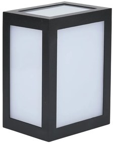 Applique Lampada Led Da Muro Parete a Lanterna 12W 6400K Carcassa Nera IP65 360 Gradi SKU-8342