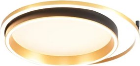 Plafoniera LED NADY Ø 50 cm dorato IP20 bianco caldo, 4300 lumen