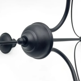 Lampadario a catena ANTON 3xE14/15W/230V nero