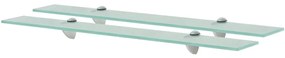 Mensole Galleggianti 2 Pz İn Vetro 70x10 Cm 8 Mm /