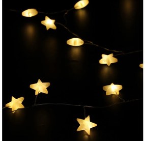 Brilagi - Catena luminosa natalizia a LED 40xLED/3xAA 1,8m bianco caldo stelle