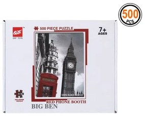 Puzzle Red Phone Booth Big Ben 500 pcs