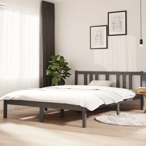 Giroletto Grigio İn Legno Massello 140x200 Cm /