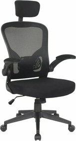 Sedia da ufficio Q-060 nera – 66x60x116 cm
