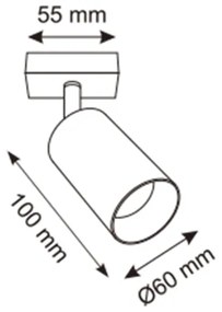 Zuma Line 2211BD-1-GLD - Faretto da parete REN 1xGU10/50W/230V oro