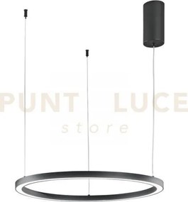 Lampadario a sospensione led hoop nera 30w 4500lm cct 3000k 4000k 6...