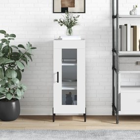 Credenza Bianca 34,5x34x90 Cm İn Legno Multistrato /