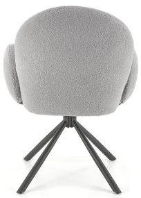 Sedia da pranzo KIVA, 1 pezzo, grigia