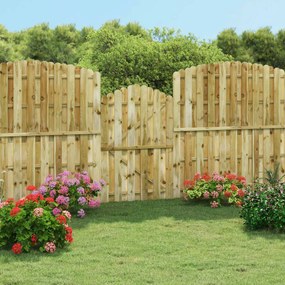 Cancello Da Giardino İn Legno Di Pino Impregnato 100x150 Cm /
