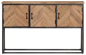 Credenza 120x30x75 cm in legno massello di acacia