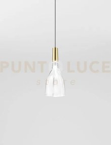 Scintilla sospensione cristallo trasparente ottone lucido 2 l3211 l...