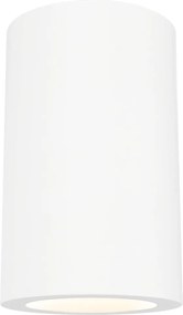 Plafoniera Ø70 x 110mm GU10 in Gesso Pitturabile Cilindrica