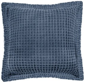 Cuscino decorativo in cotone blu Waffle, 45 x 45 cm - Tiseco Home Studio