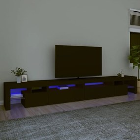 Mobile Porta Tv Con Luci Led Nero 290x36,5x40 Cm /