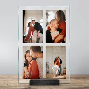 Placca in vetro con foto, collage di foto- Spedito entro 24 ore | Inspio