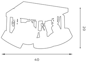 Faretto VIVA 4xGU10-AR111/15W/230V