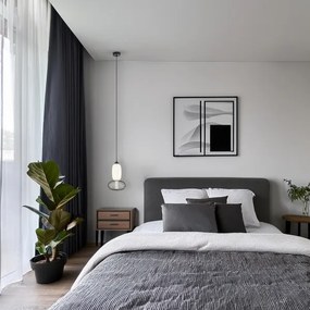 Lampadario LED a sospensione con filo ARAME LED/15W/230V diametro 22 cm nero