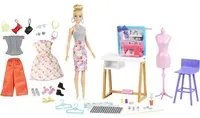 Barbie Playset Atelier con Bambola Stilista Outfit Moda Kit Cucito Idea Regalo