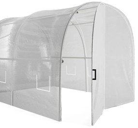 Serra a tunnel con struttura e porta da 9 m² L450 x L200 x H200 cm in Acciaio galvanizzato - ALOCASIA